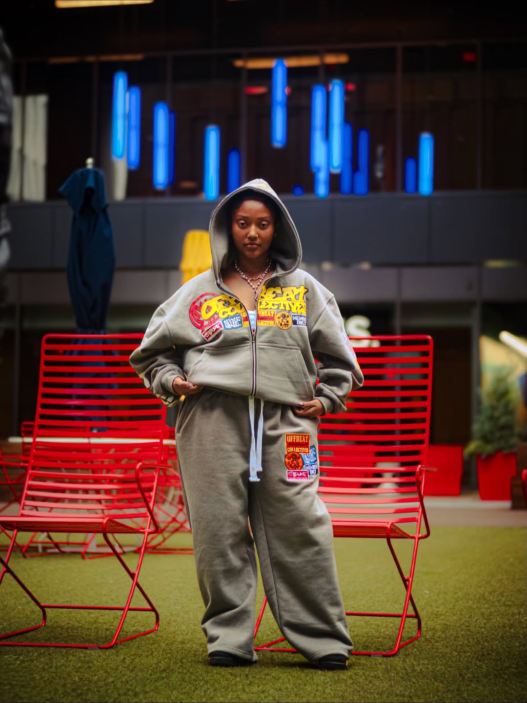 Grey Graffiti Sweatsuit
